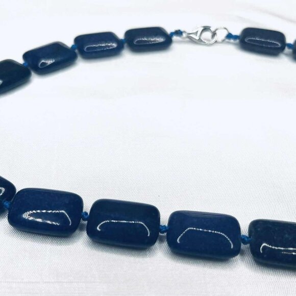 Vintage Lapis Lazuli Necklace – Natural Stone, 46 cm, Canada - Picture 7 of 10